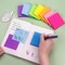 Pop Up Sticky Notes, 8 Bright Multi Colors,Accordion Self-Stick Notes, Purple Sticky Notes 8 Pads 80 Sheet/Pad